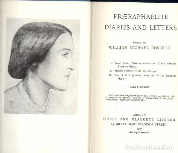 Livres d'occasion: PRAERAPHAELITE DIARIES AND LETTERS. - MICHAEL ROSSETTI, William (Ed.).