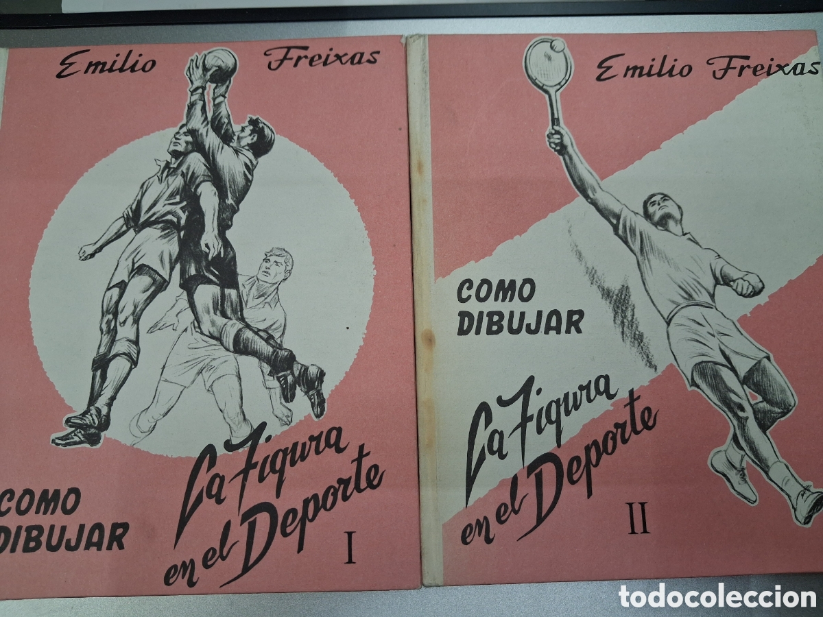 Libri di seconda mano: LOTE 2 LIBROS COMO DIBUJAR LA FIGURA EN EL DEPORTE EMILIO FREIXAS