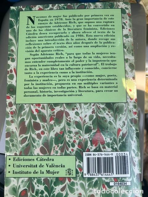 Libros de segunda mano: Nacemos de mujer -Adrienne Rich- - Foto 2