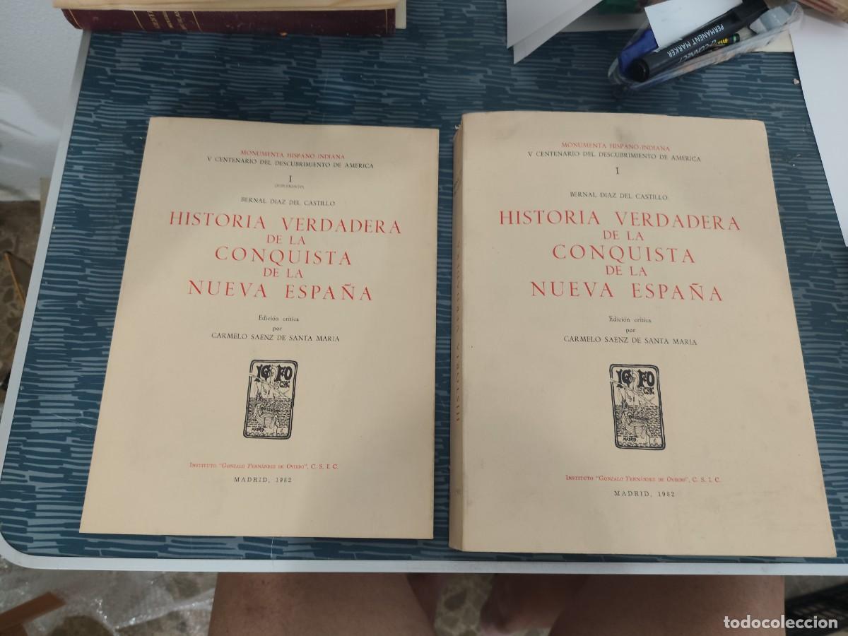 Libros de segunda mano: HISTORIA VERDADERA DE LA CONQUISTA DE LA NUEVA ESPA&Ntilde;A,2 TOMOS, BERNAL DIAZ DEL CASTILLO,MADRID,1982.