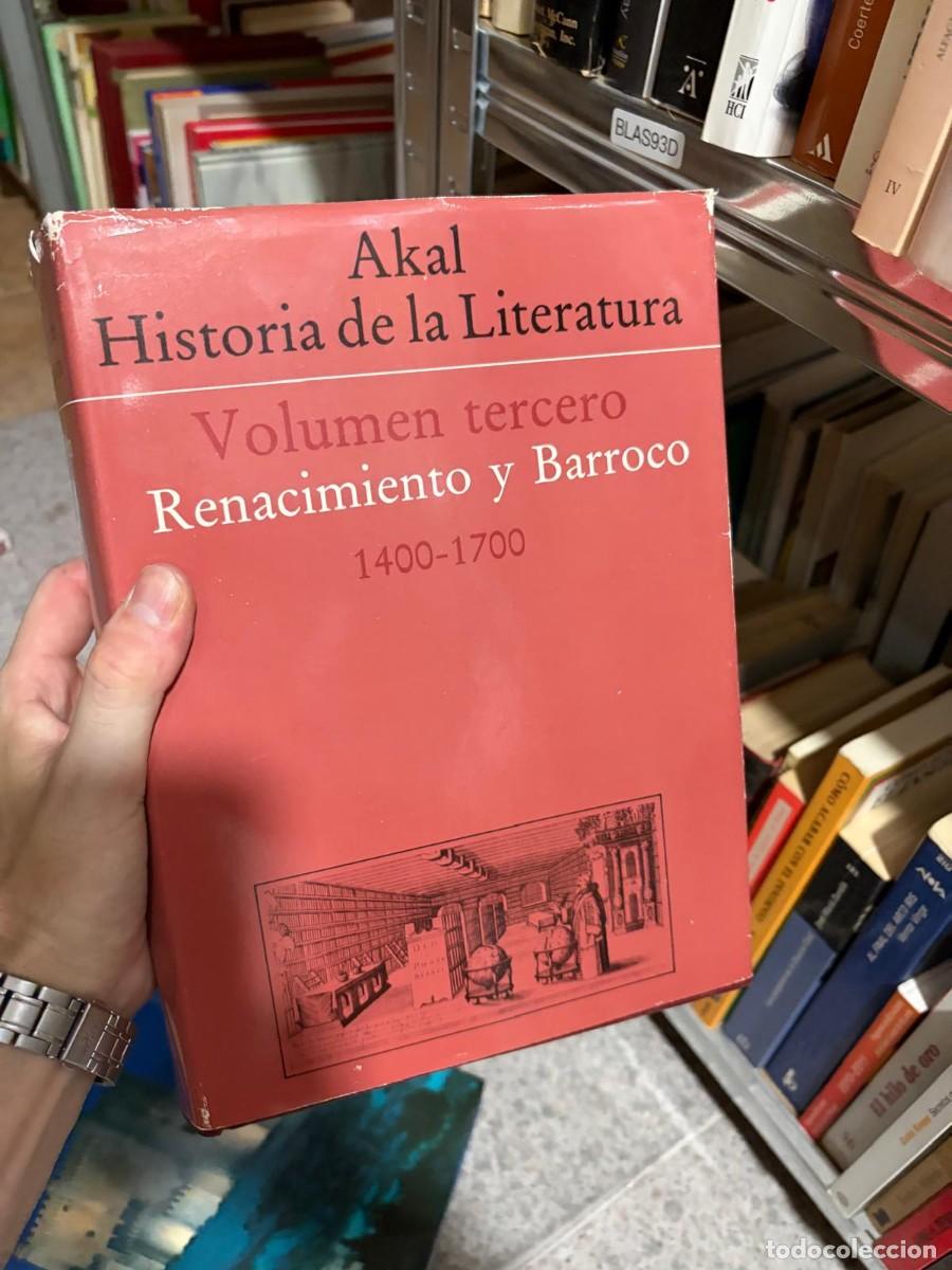 Libros de segunda mano: BLAS93D Akal Historia de la Literatura. Volumen tercero: Renacimiento y Barroco (1400&ndash;1700) Akal.