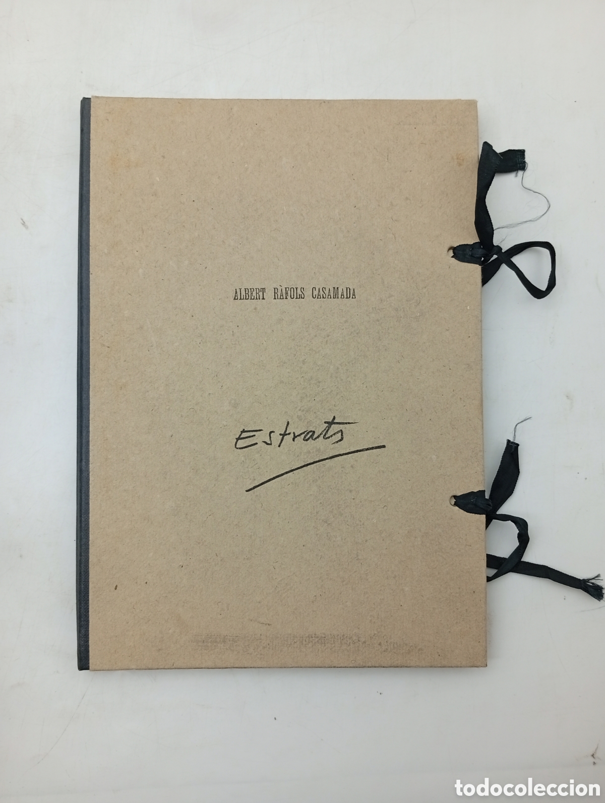 Libros de segunda mano: Albert R&agrave;fols Casamada Estrats 1985 firmado a mano y numerado