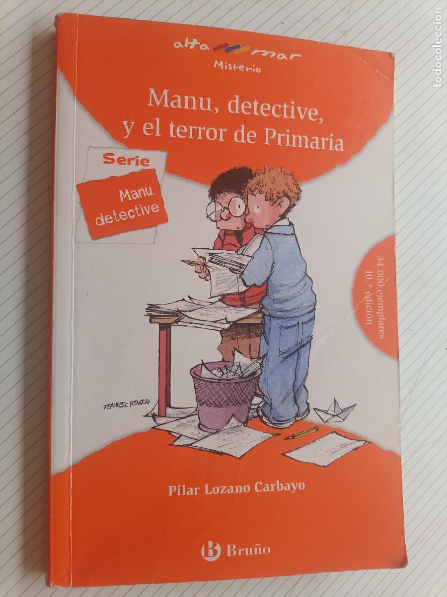 Gebrauchte B&uuml;cher: Libro Manu, detective -Pilar Lozano Carbayo- Ed. Bru&ntilde;o Alta Mar