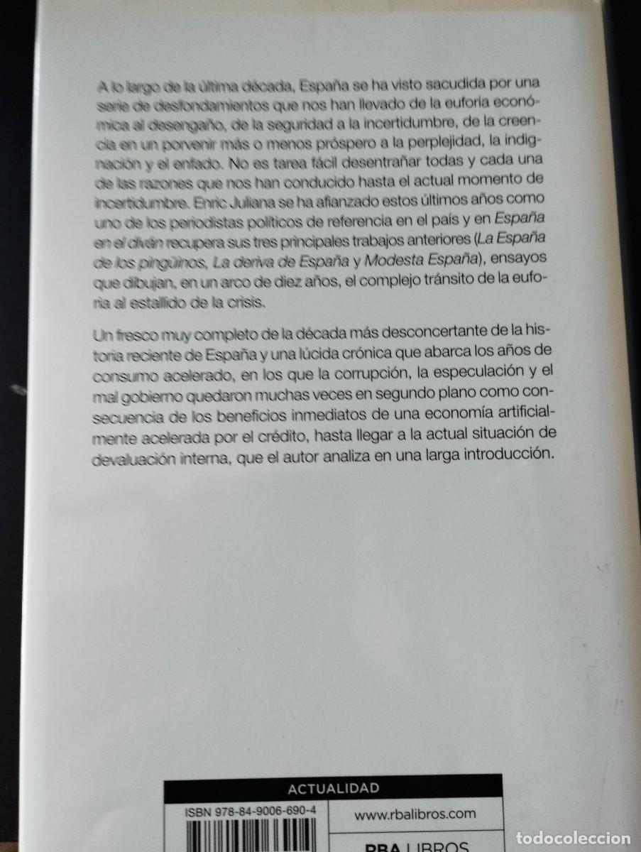 Libros de segunda mano: ESPA&Ntilde;A EN EL DIVAN, ENRIC JULIANA, RBA LIBROS) - Foto 2