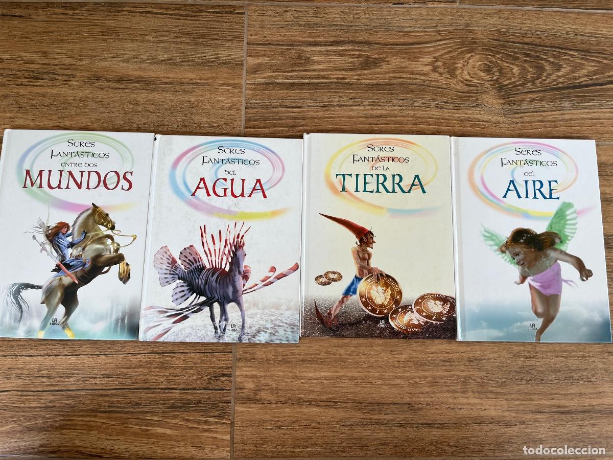 Libros de segunda mano: SERES FANT&Aacute;STICOS DE LA TIERRA , AIRE , AGUA , ENTRE DOS MUNDOS . ILUSTRACIONES ABRIL BARRADO. LIBSA
