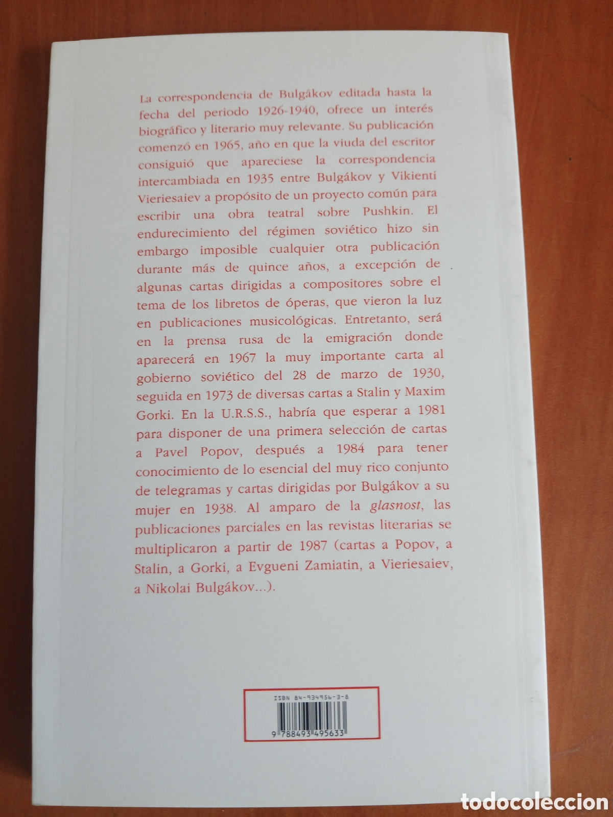 Libros de segunda mano: Correspondencia ( 1926 - 1940 ). Mija&iacute;l Bulg&aacute;kov. - Foto 2