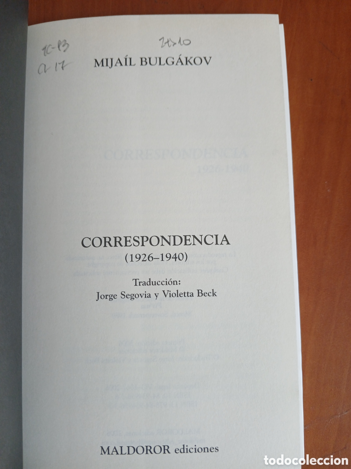 Libros de segunda mano: Correspondencia ( 1926 - 1940 ). Mija&iacute;l Bulg&aacute;kov. - Foto 3