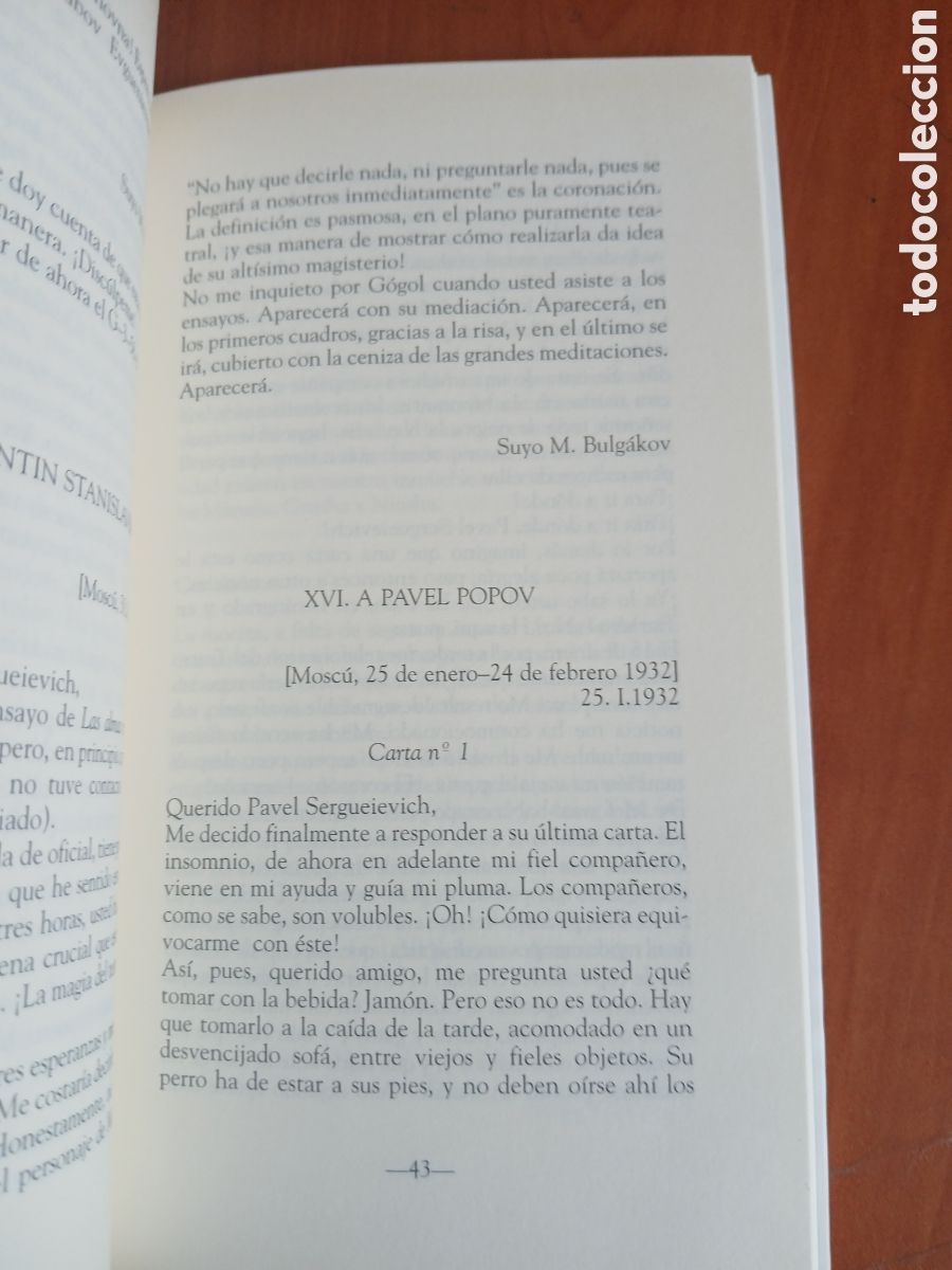 Libros de segunda mano: Correspondencia ( 1926 - 1940 ). Mija&iacute;l Bulg&aacute;kov. - Foto 8