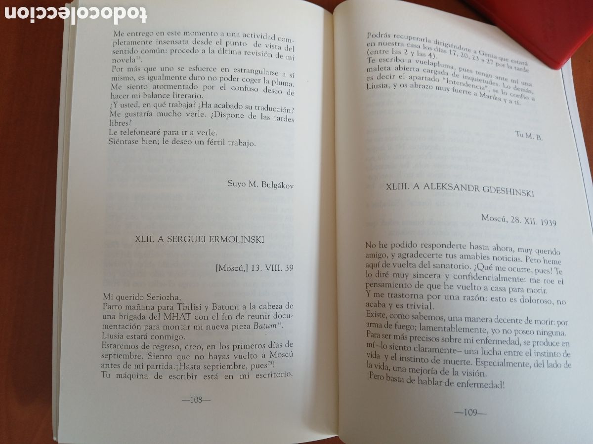 Libros de segunda mano: Correspondencia ( 1926 - 1940 ). Mija&iacute;l Bulg&aacute;kov. - Foto 10