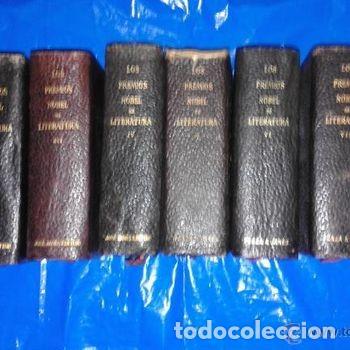 Libros de segunda mano: Lote 8 Tomos Los Premios Nobel De Literatura Janes Plaza Janes Piel Biblia PEIFER