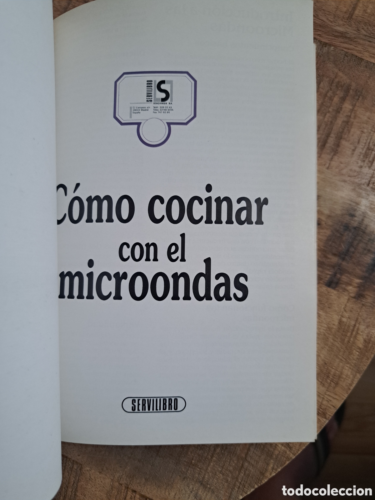 Libros de segunda mano: Jml Como cocinar con el Microhondas, Servilibro - Foto 4