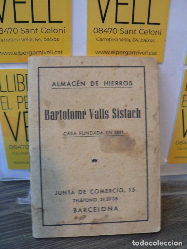 Libros de segunda mano: Bartolom&eacute; Valls Sistach : Almacen de hierros - Tipografia comercial - 1955