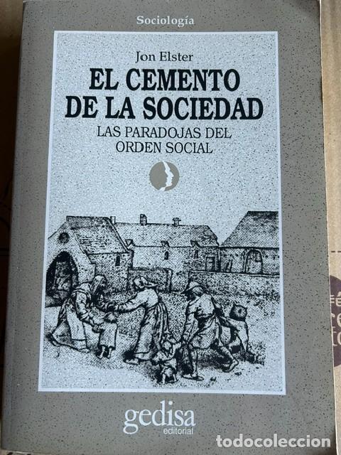 Libros de segunda mano: El cemento de la sociedad -Jon Elster- - Foto 1
