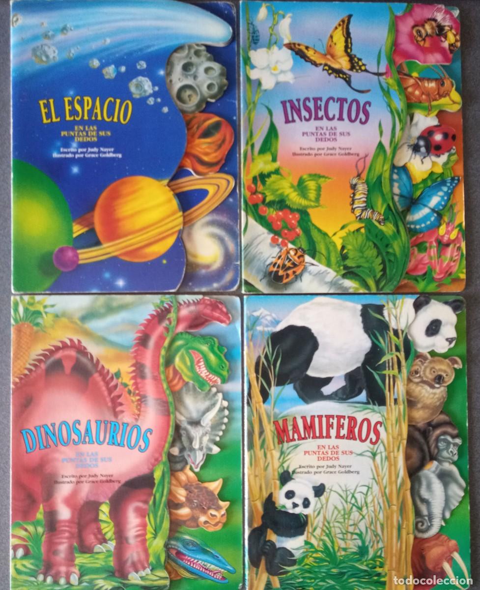 Libros de segunda mano: Lote El Espacio Insectos Dinosaurios Mamiferos En Las Puntas De Tus Dedos