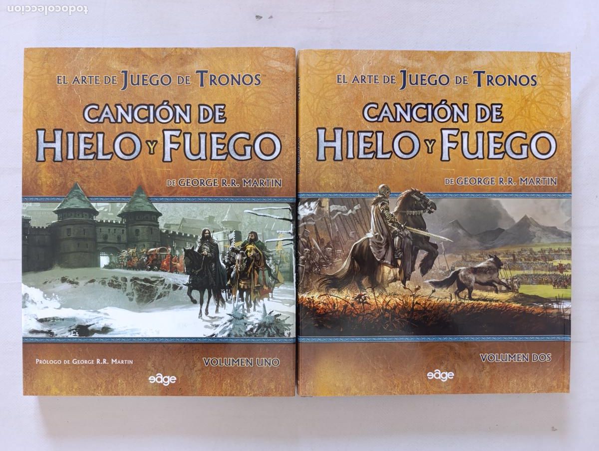 Livres d'occasion: EL ARTE DE JUEGO DE TRONOS CANCION DE HIELO Y FUEGO - VOLUMEN UNO Y DOS - TAPA DURA (371#w)