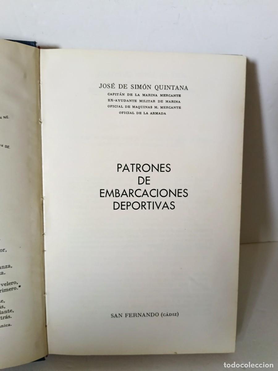 Libros de segunda mano: Patrones de embarcaciones deportivas