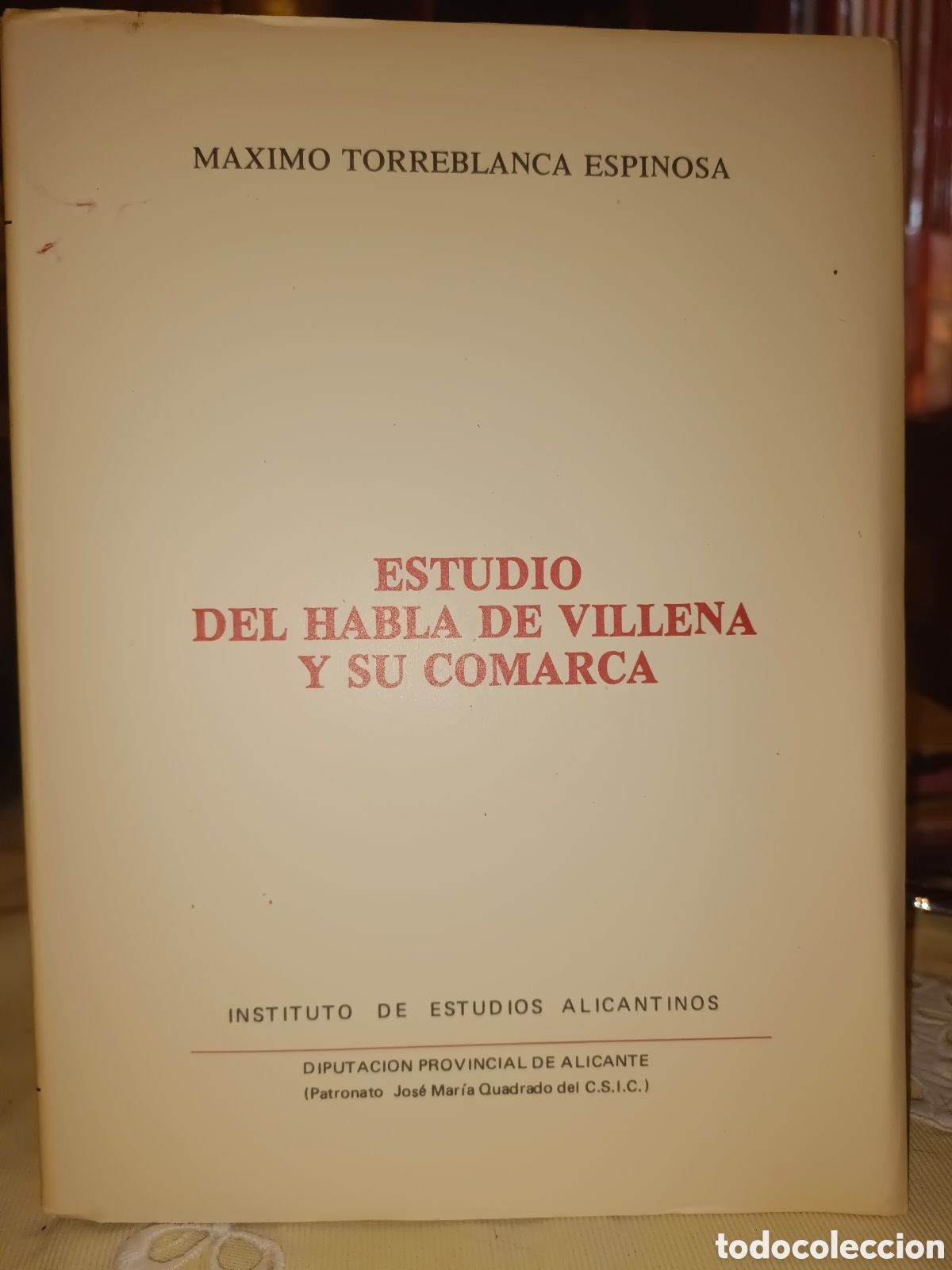Libros de segunda mano: Estudio del Habla de Villena y su Comarca