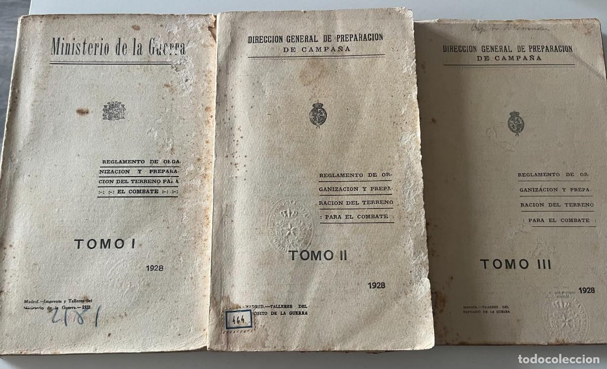 Libros de segunda mano: Direcci&oacute;n general de preparaci&oacute;n de campa&ntilde;a 3 tomos 1928