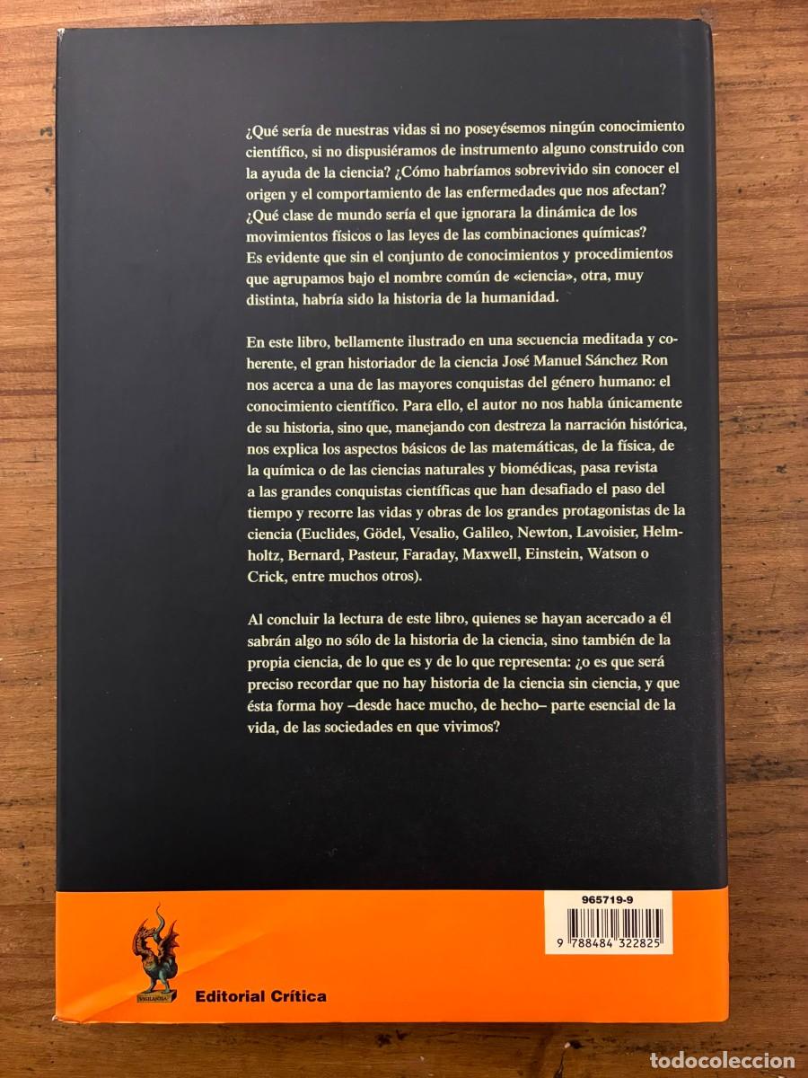 Libros de segunda mano: El jard&iacute;n de Newton (Jos&eacute; Manuel S&aacute;nchez Ron) - Foto 2