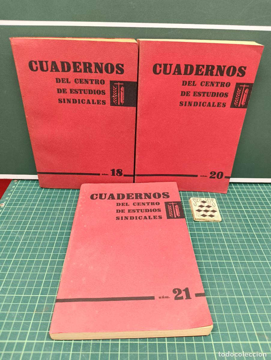Libros de segunda mano: Cuadernos del Centro de Estudios Sindicales (Lote n&uacute;meros: 18, 20 y 21)