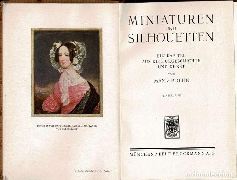 Libros de segunda mano: Miniaturen und Silhouetten - Max v. Boehn - Foto 3