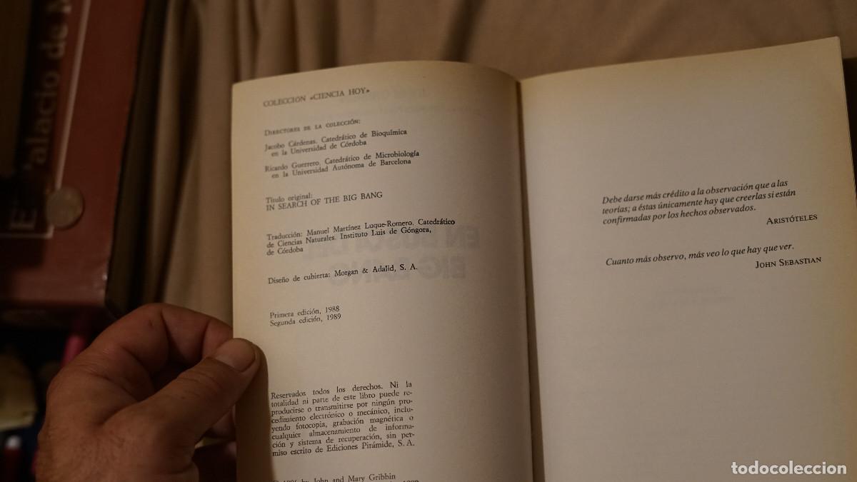 Libros de segunda mano: John Gribbin - En busca del big bang - Pir&aacute;mide 1989 - Foto 2