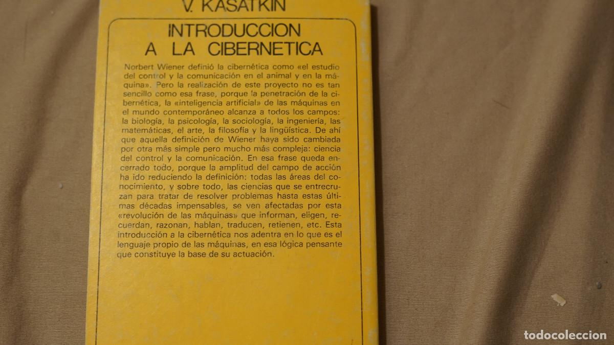 Libros de segunda mano: V. Kasatkin - Introducci&oacute;n a la cibern&eacute;tica - Akal 1981 - Foto 3
