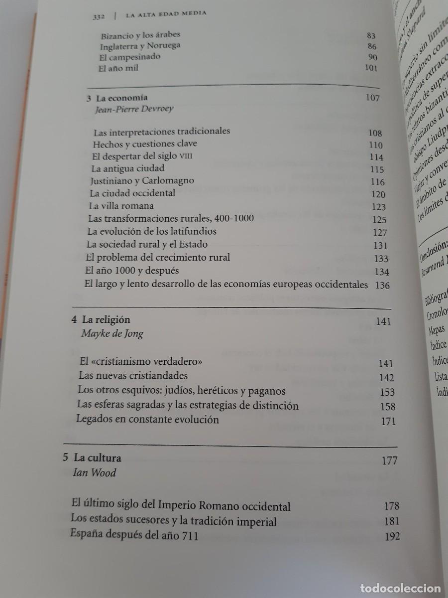 Libros de segunda mano: La Alta Edad Media. Rosamond Mckitterick / TAPAS DURAS - Foto 5