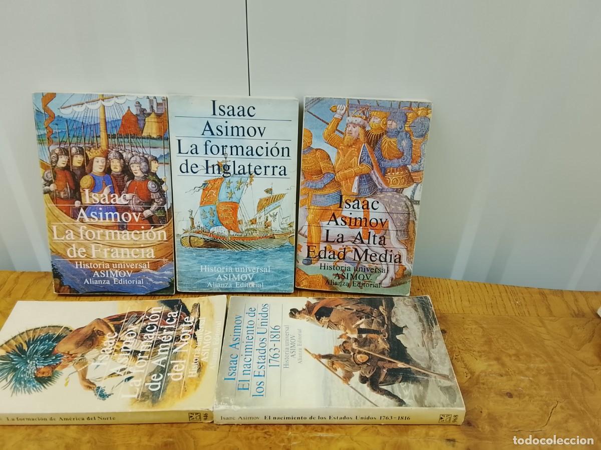 Libros de segunda mano: LOTE 9 TOMOS HISTORIA UNIVERSAL ISAAC ASIMOV - ALIANZA EDITORIAL (70s/80s)