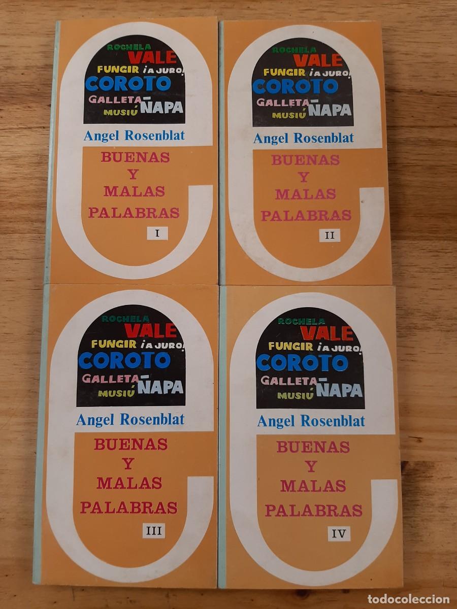 Libros de segunda mano: Buenas y malas palabras - &Aacute;ngel Rosenblat - Editorial Mediterr&aacute;neo, 1969 (4 Vol.)