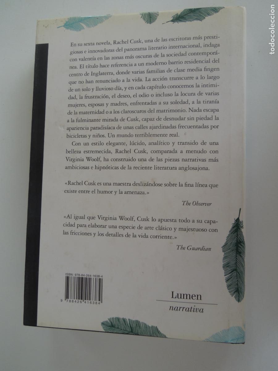 Libros de segunda mano: ARLINGTON PARK - RAHEL CUSK - LUMEN - 1&ordf; EDC- 2008 - Foto 5