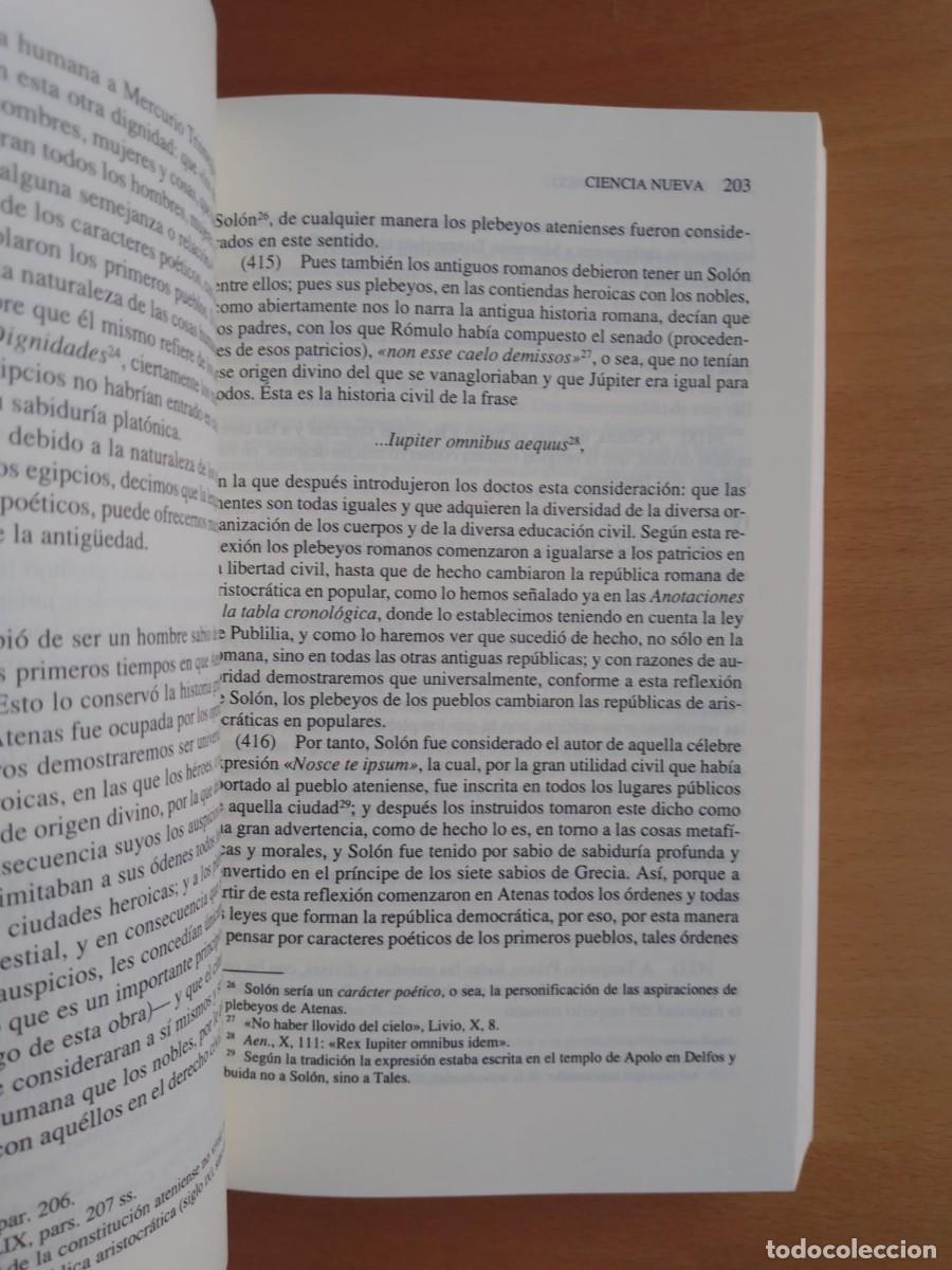 Libros de segunda mano: Ciencia nueva, de Giambattista Vico - Foto 3