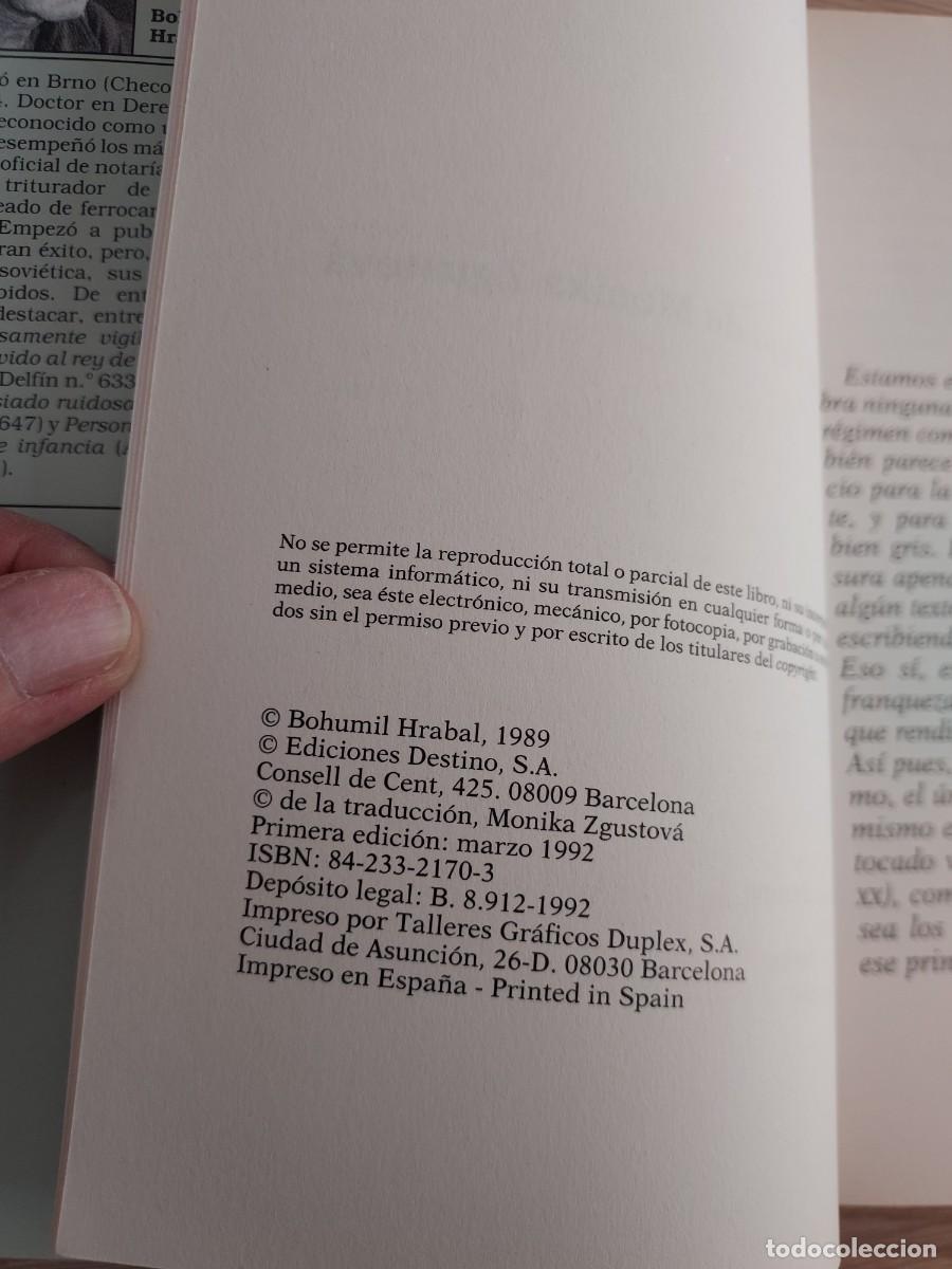 Libros de segunda mano: Qui&eacute;n soy yo - Bohumil Hrabal - Foto 7