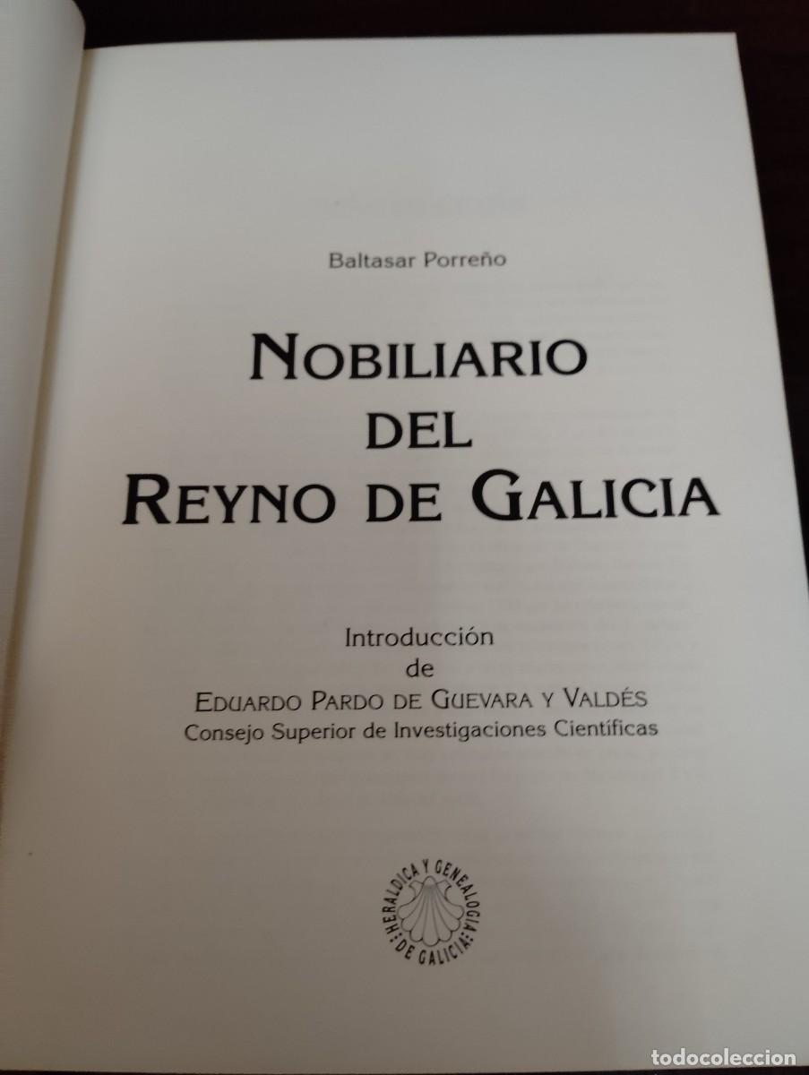 Libros de segunda mano: NOBILIARIO DEL REYNO DE GALICIA, DE BALTASAR PORRE&Ntilde;O.