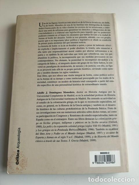 Libros de segunda mano: Sol&oacute;n de Atenas -Adolfo J. Dom&iacute;nguez Monedero- - Foto 2