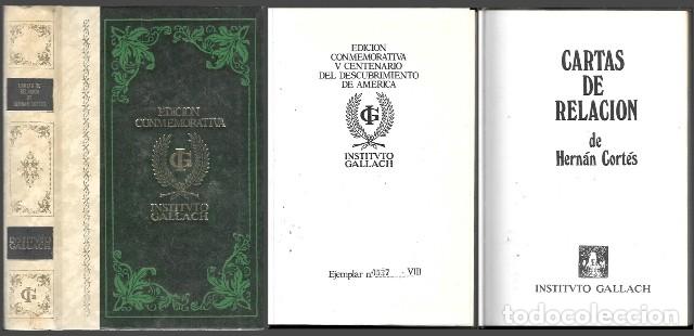 Libros de segunda mano: CARTAS DE RELACION DE HERNAN CORTES (EDICION CONMEMORATIVA) - CORTES, HERNAN - A-AM-1014
