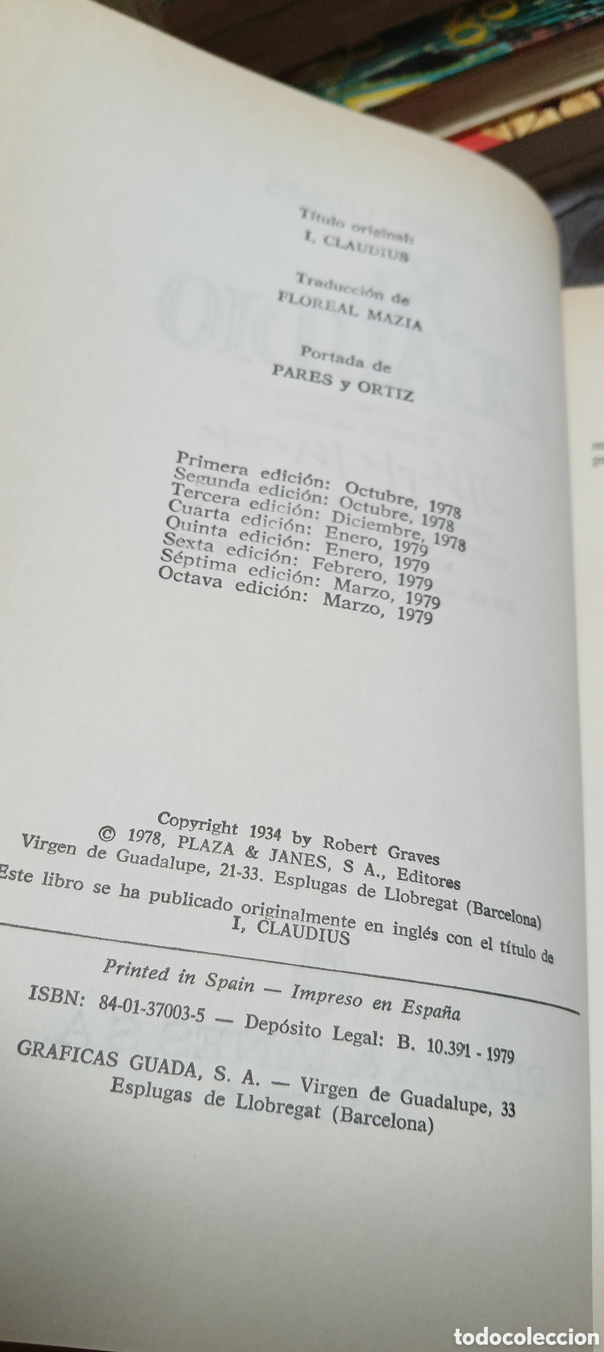 Libros de segunda mano: Libro Yo, Claudio . . - Foto 3