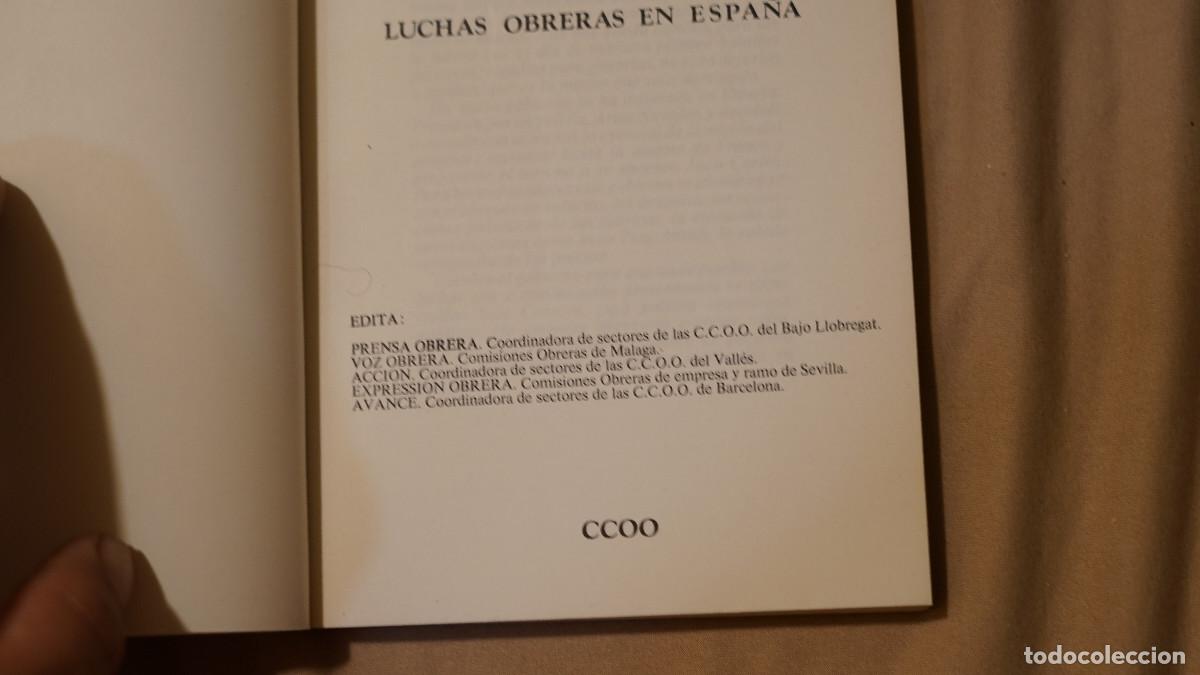 Libros de segunda mano: Luchas obreras en Espa&ntilde;a 1972-1973 - CCOO - Foto 2