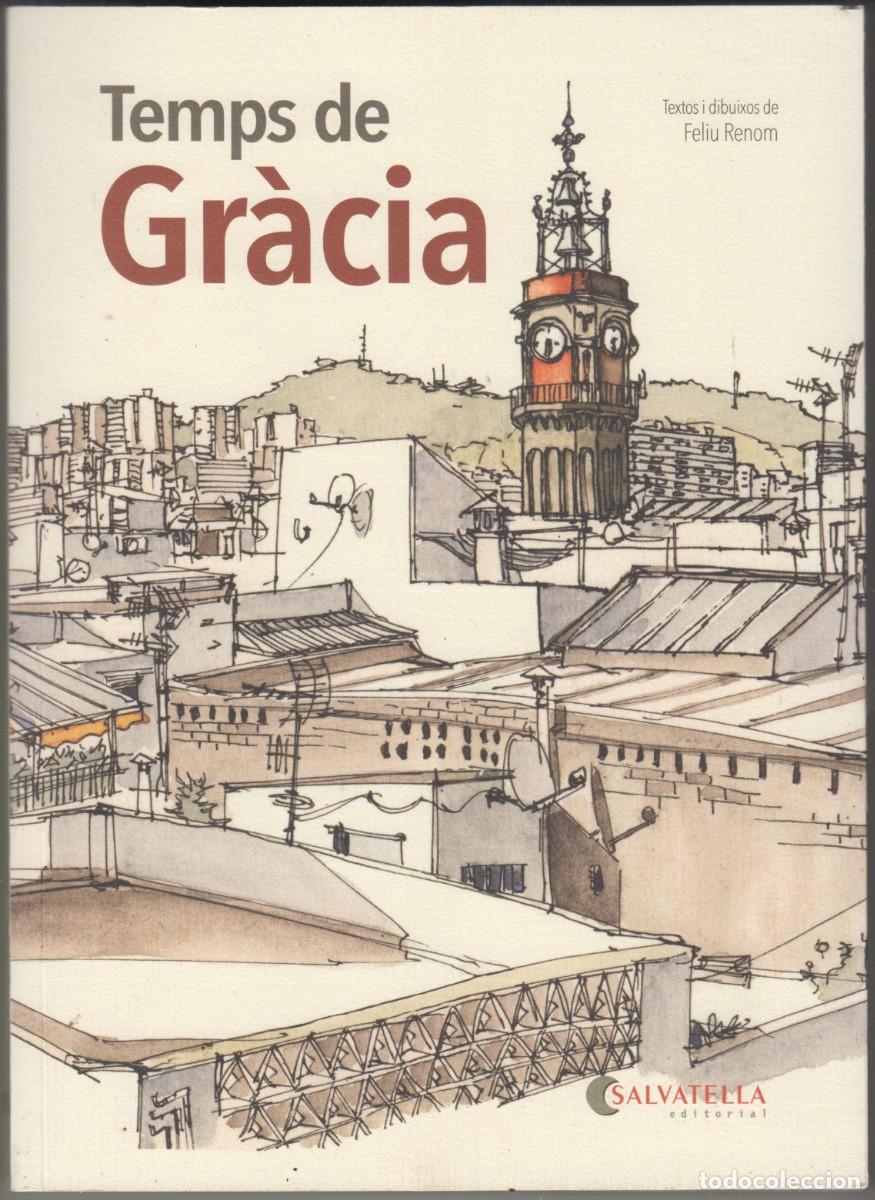 Libros de segunda mano: Libro de ilustraciones Temps de Gr&agrave;cia 2026 Feliu Renom Barcelona Sketching