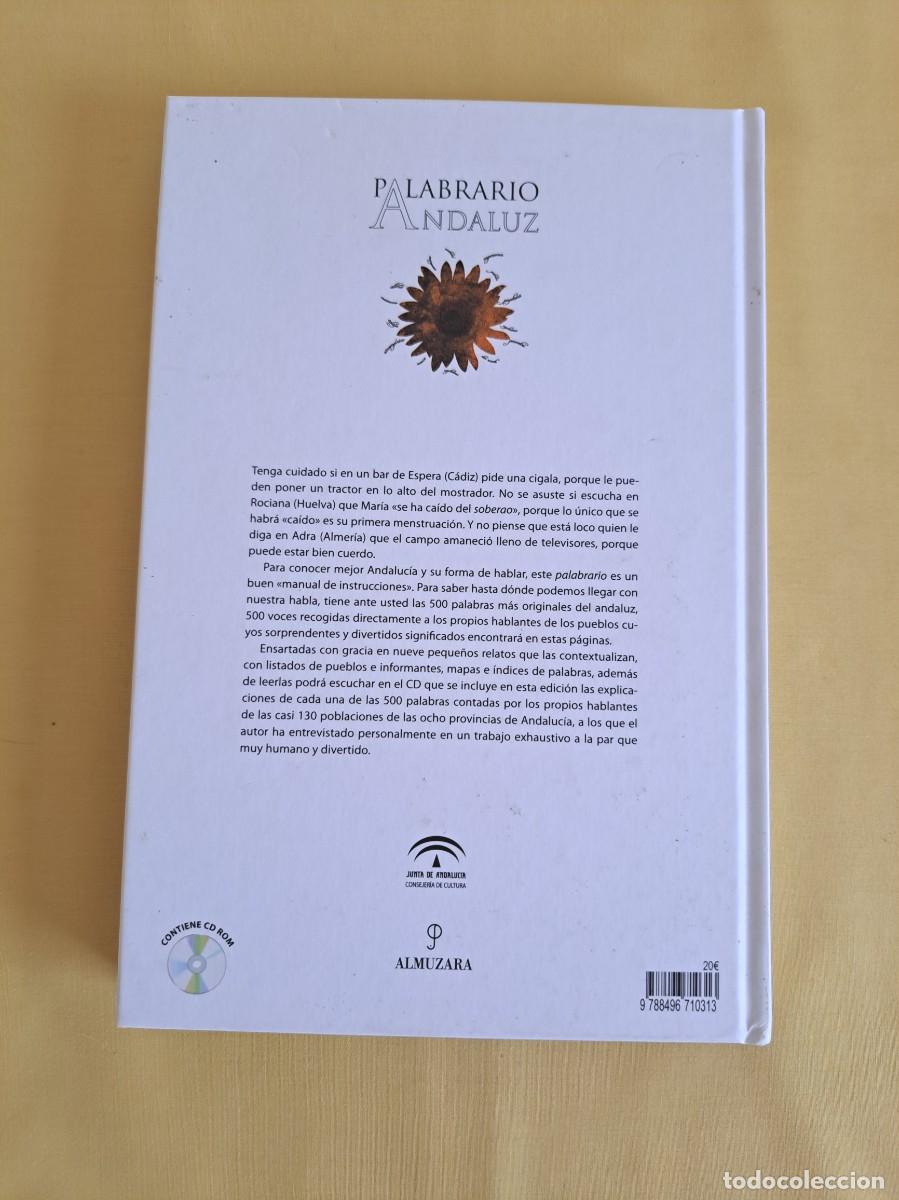 Libros de segunda mano: DAVID HIDALGO - PALABRARIO ANDALUZ - EDICIONES ALMUZARA 2007 - CON CD - Foto 4