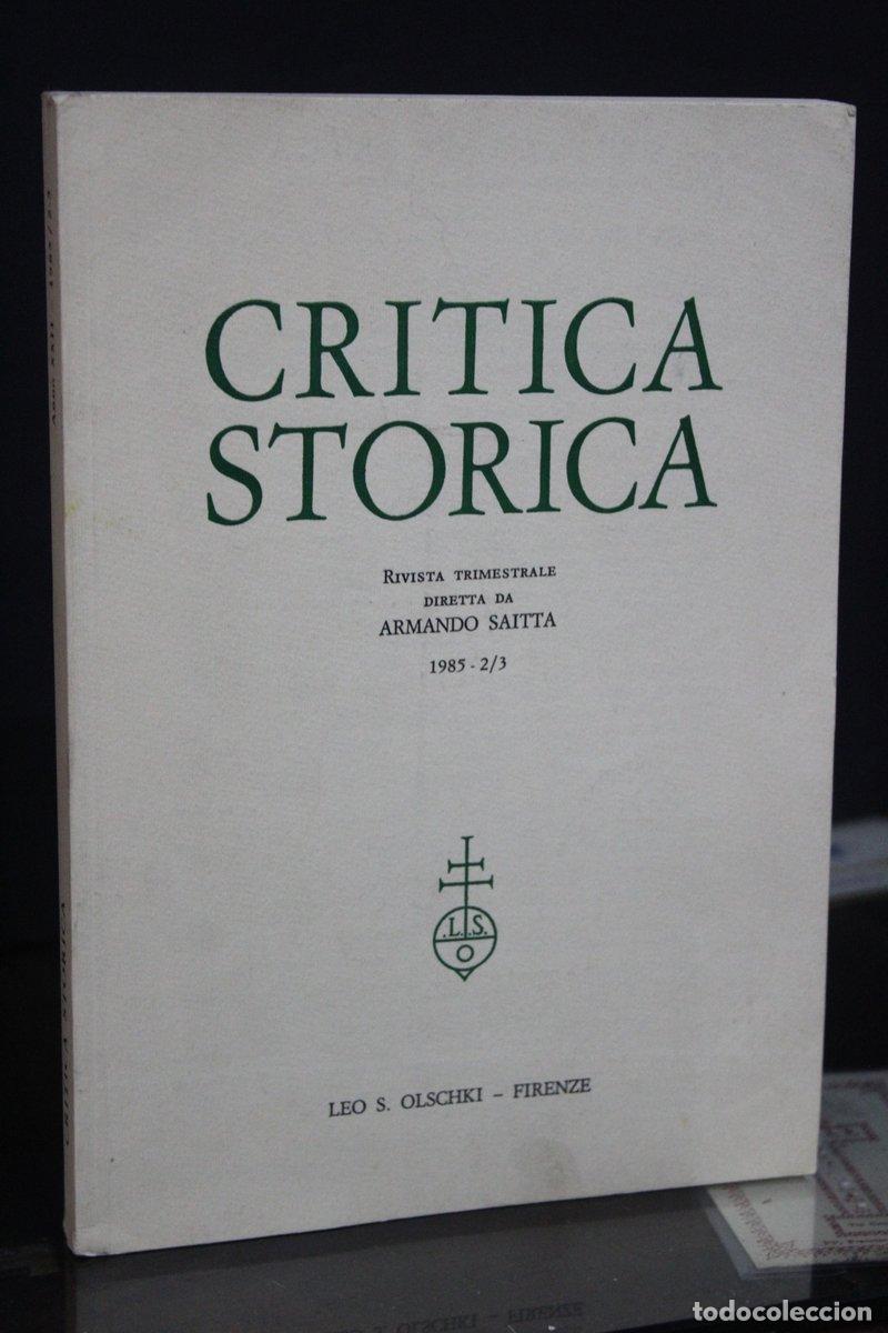 Libri di seconda mano: Critica Storica. 1985 - 2/3. - Vv.aa.