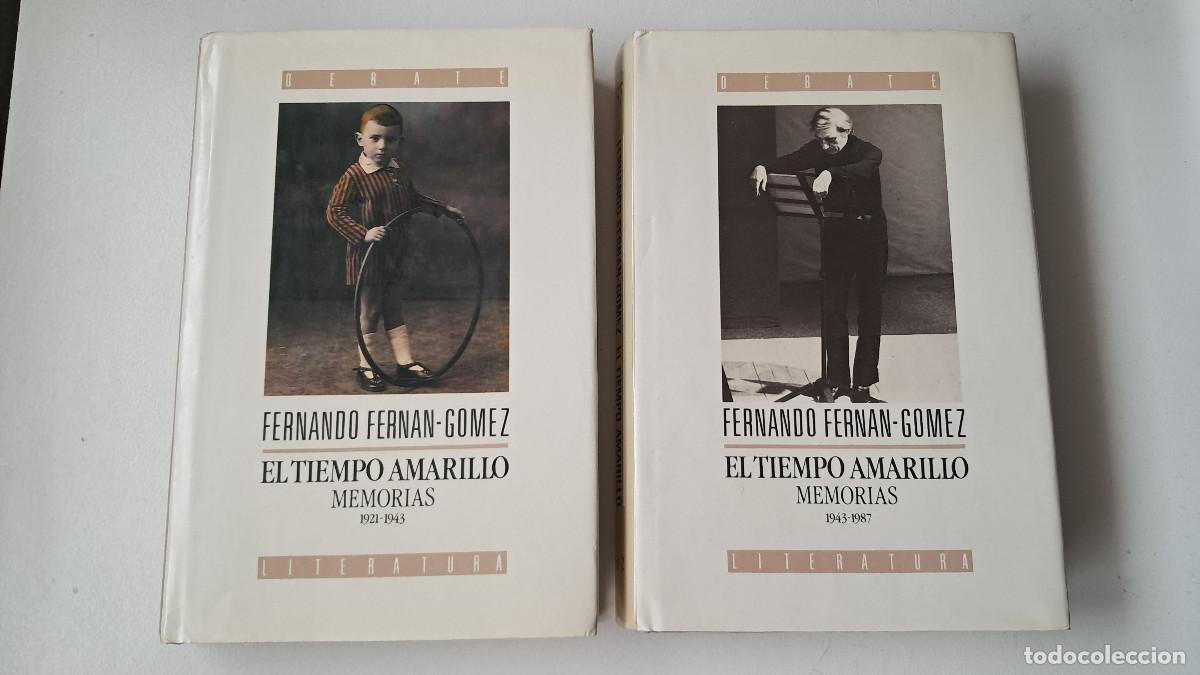 Libros de segunda mano: El tiempo amarillo. Memorias (tomo I (1921-1943) y tomo II (1943-1987) - Fernando Fern&aacute;n-G&oacute;mez