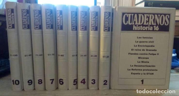 Libros de segunda mano: CUADERNOS HISTORIA 16. 190 fasc&iacute;culos.