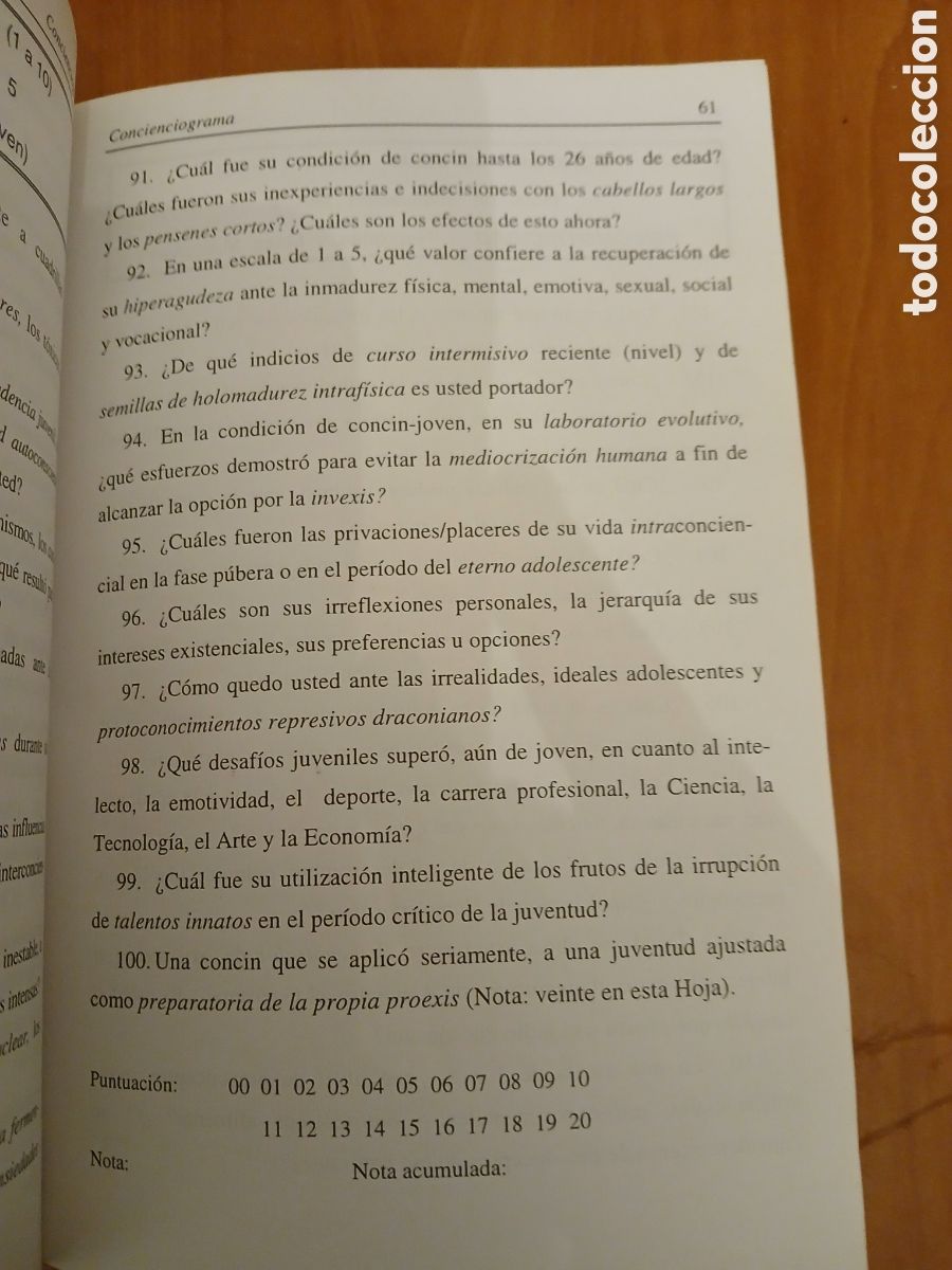 Libros de segunda mano: Concienciograma. Waldo Vieira. - Foto 6
