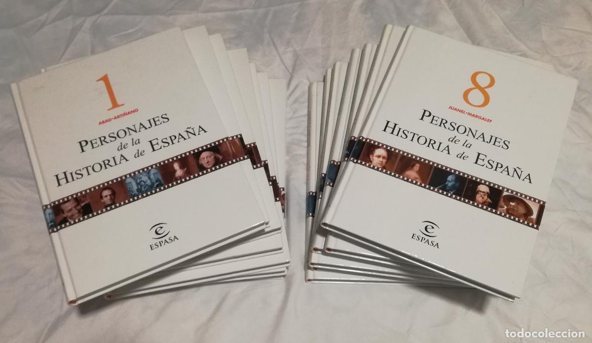 Libros de segunda mano: Enciclopedia personajes de la historia de Espa&ntilde;a: 14 tomos, Completa; Espasa Calpe