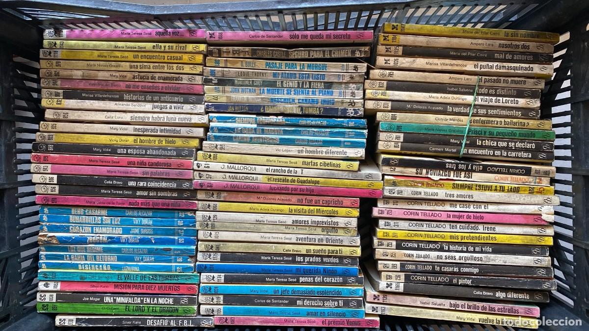 Libros de segunda mano: Lote de 95 bolsilibros o novelas quiosco en distintos estado. Se escuchan ofertas por todo el lote ,
