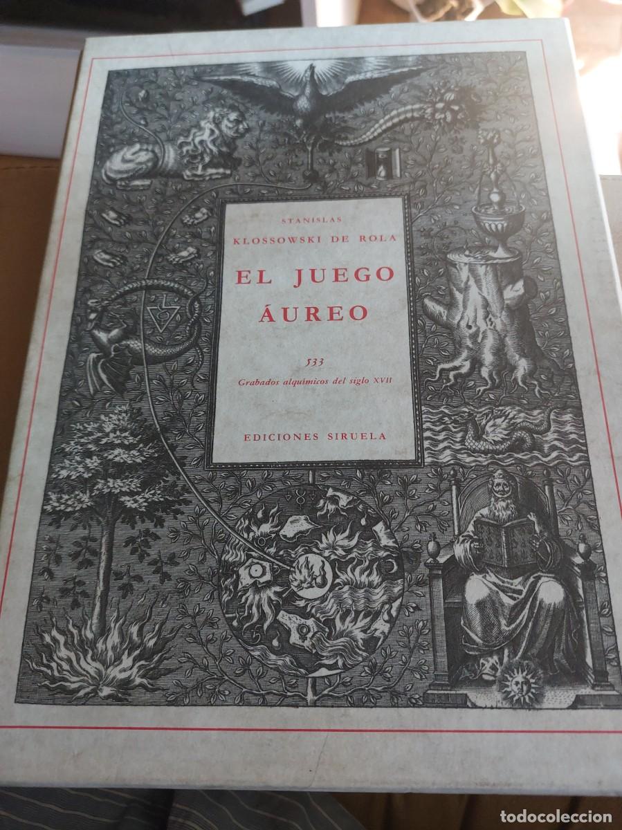 Libros de segunda mano: EL JUEGO AUREO - SIRUELA 1988 ESTUCHE - KLOSSOWSKI DE ROLA - 533 GRABADOS ALQUIMIA Perfecto
