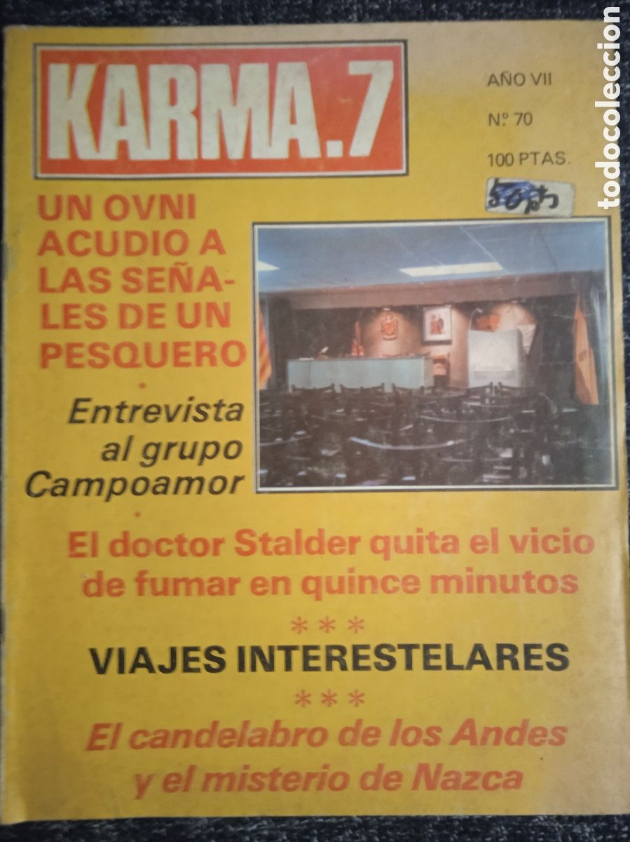 Libros de segunda mano: KARMA 7 N&ordm; 70 PARAPSICOLOGIA, OVNIS, ESPIRITISMO, ASTROLOGIA, MAGIA