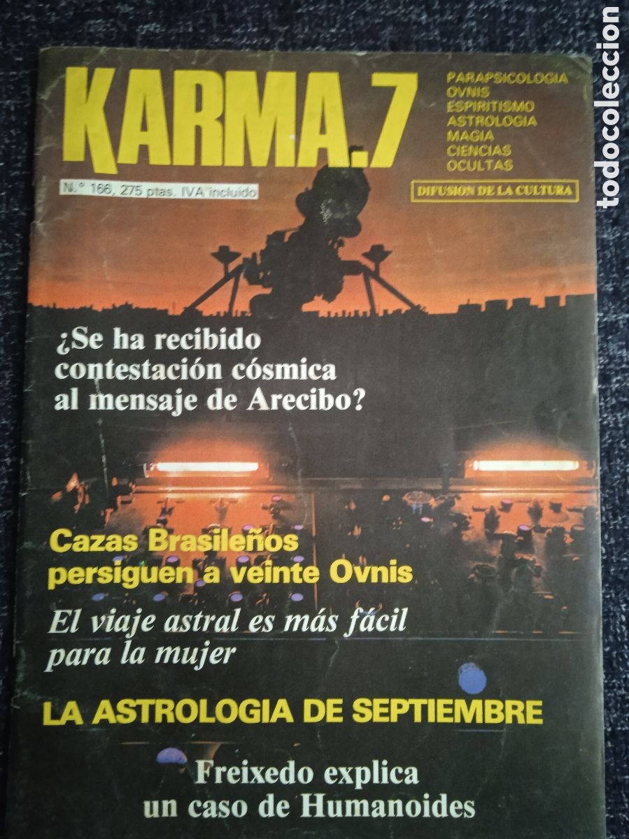 Libros de segunda mano: KARMA 7 N&ordm; 166 PARAPSICOLOGIA, OVNIS, ESPIRITISMO, ASTROLOGIA, MAGIA