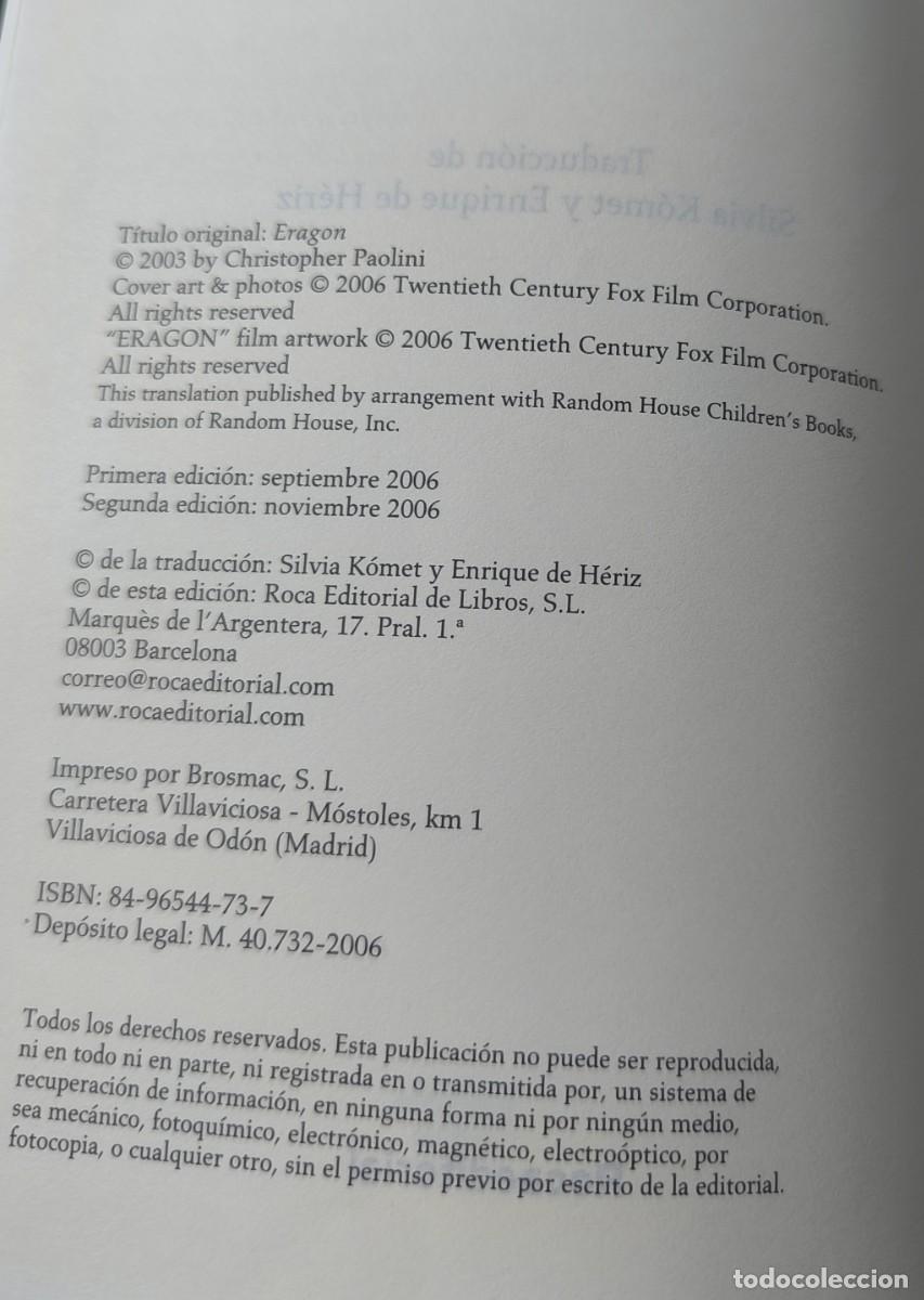 Libros de segunda mano: Lote de 4 libros de CRISTOPHER PAOLINI - Foto 15